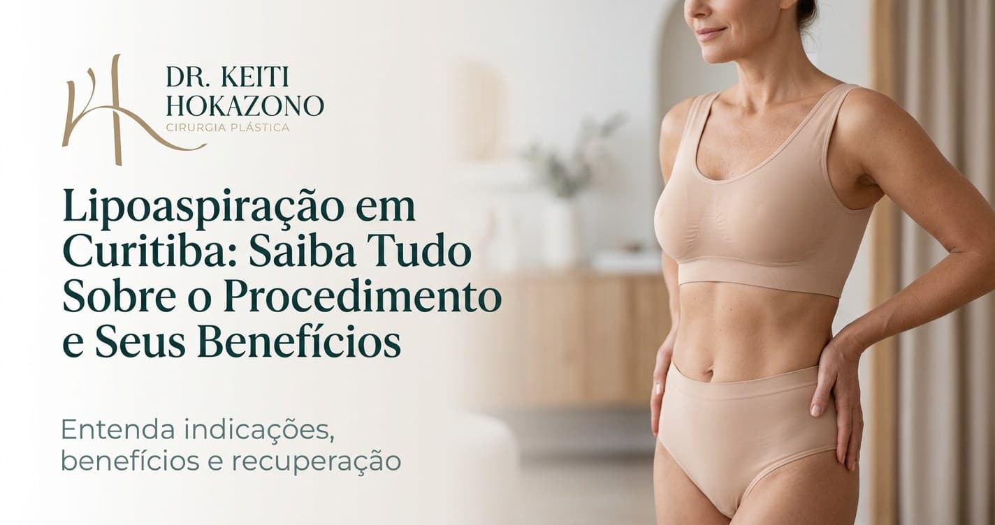 Lipoaspiração em Curitiba: Saiba Tudo Sobre o Procedimento e Seus Benefícios: imagem de capa para artigo informativo do Dr. Keiti Hokazono em Curitiba.